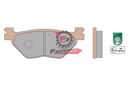 PASTIGLIE FRENO FD0493 MHR SINT (SR)