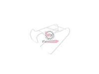 PORTACESTO ANTERIORE V-BRAKE BIANCO