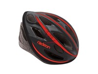 CASCO ADULTO RADEON NERO ROSSO -L-