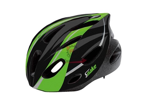CASCO ADULTO NERO VERDE M 53-56