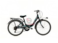 BICI DONNA 24 BRIO 1V NERO TIFFANY
