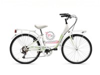 BICI CELINE 24 DONNA 6V BIANCO/VERDE
