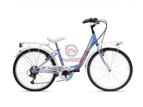 BICI CELINE 24 DONNA 6V AZZURRO/ROSS