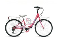 BICI CELINE 24 DONNA 6V ROSA/AZZURRO