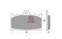 PASTIGLIE FRENO MOTO FD0143 (SR)