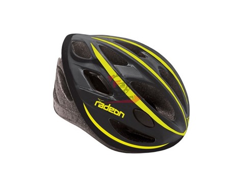 CASCO ADULTO RADEON NERO GIALLO -L-