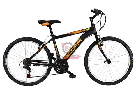 BICI MTB 24 JAUNTY UOMO 18V NE/ARANC