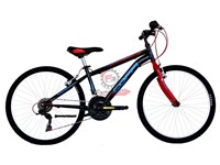 BICI MTB 24 JAUNTY UOMO 18V NE/BLU
