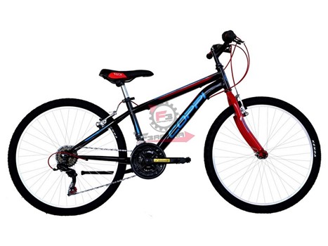BICI MTB 24 JAUNTY UOMO 18V NE/BLU