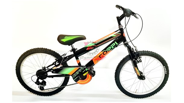 BICI BIMBO 20 HELLO 6V NERO/ARANCIO