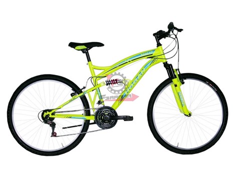 BICI MTB 26 BIAMMORTIZZATA 18V GIALL