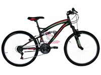 BICI MTB 26 BIAMMORTIZZATA 18V NERO