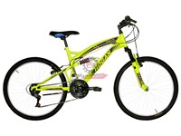 BICI MTB 24 BIAMMORTIZZATA 18V GIALL