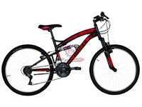 BICI MTB 24 BIAMMORTIZZATA 18V NERO