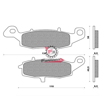PASTIGLIE FRENO MOTO FD0227 (SR