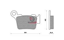 PASTIGLIE FRENO MOTO FD0348 (SR)