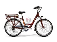 BICI ELETTRICA 26 CRYSTAL BORDEAUX