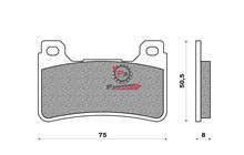 PASTIGLIE FRENO MOTO FD0364 (SR)