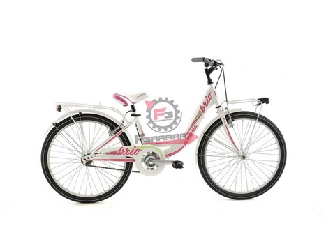 BICI DONNA 24 BRIO 1V BIANCO/ROSA