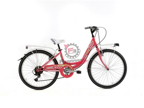 BICI DONNA 24 BRIO 6V ROSA/BIANCO