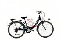 BICI DONNA 24 BRIO 6V NERO TIFFANY