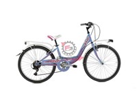 BICI DONNA 24 BRIO 6V AZZURRO/ROSA