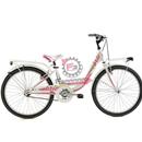 BICI DONNA 24 BRIO 6V BIANCO/ROSA