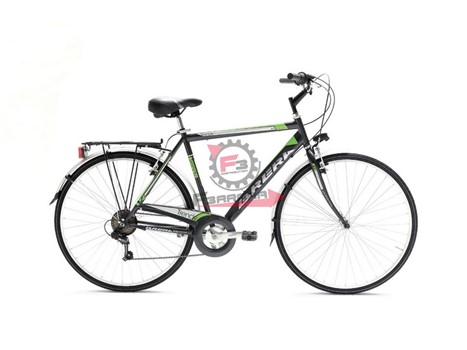 BICI UOMO 28 TRENDY 7V TITANIO/VERDE