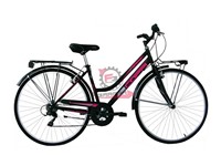 BICI CTB 28 DONNA 6V NERO/FUXIA