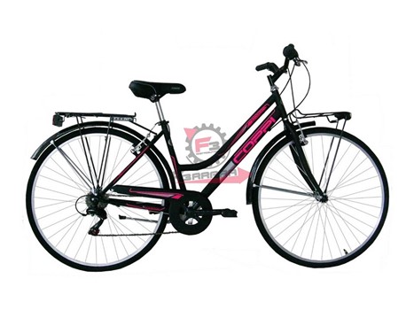 BICI CTB 28 DONNA 6V NERO/FUXIA
