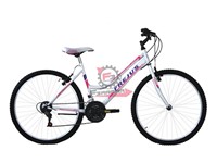 BICI MTB 26 DONNA 18V BIANCO/FUXIA