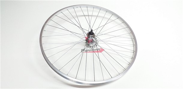 RUOTA 26X3/8 POST. 1V MOZZO ACCIAIO