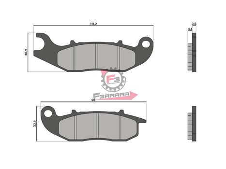 PASTIGLIE FRENO FD0444 ORG. (SR)