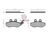 PASTIGLIE FRENO FD0365 ORG. (SR)