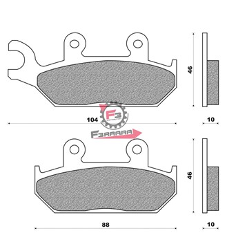 PASTIGLIE FRENO MOTO FD0167 (SR)