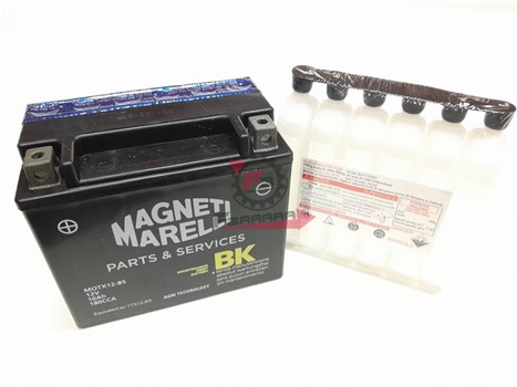 BATTERIA YTX12-BS CON ACIDO MARELLI
