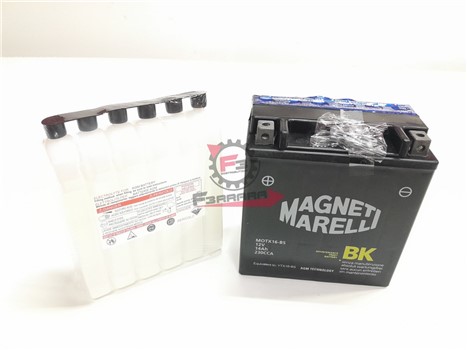 BATTERIA YTX16-BS CON ACIDO MARELLI