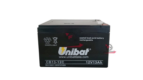 BATTERIA 12V 13AH UNIBAT CB13-12C