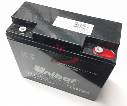 BATTERIA 12V 20AH UNIBAT CB20-12C