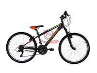 BICI MTB 24 JAUNTY UOMO 18V NE/ARANC