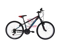 BICI MTB 24 JAUNTY UOMO 18V NE/BLU