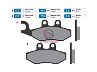 PASTIGLIE FRENO MOTO FD0330 (SR)