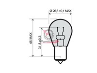 LAMPADA 12V 21W SFERA BA15S BIANCA