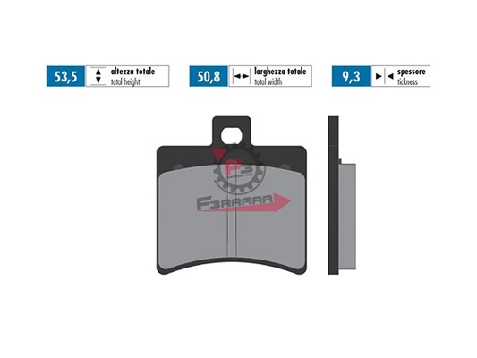 PASTIGLIE FRENO MOTO FD0267 (SR)