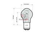 LAMPADA 12V 45/40W BA20D BIANCA