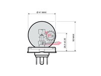 LAMPADA 12V 45/40W P45T H5 ALOGENA