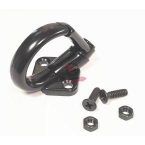 GANCIO PORTA BORSA VESPA 50 - 90 -125 PRIMAVERA - ET3 ALLUMINIO NERO 057468