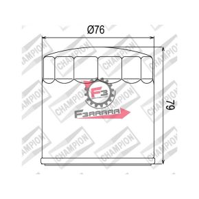 653.100609135 FILTRO OLIO HF163 CHAMPION COF063