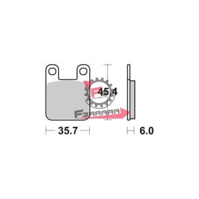 701.6565591 PASTIGLIE FD0142 PEUGEOT-DERBI