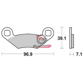 701.6566427 PASTIGLIE FRENO ATV FD0302 (SR)